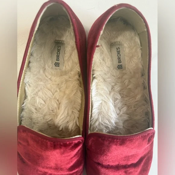 Birdies Starling Ref Velvet Slippers with Faux Fur Lining. 6.5 - Picture 2 of 5